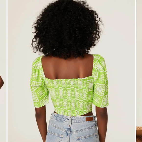 R-197. the Odells Julie Top Green Size XLarge - Picture 2 of 13